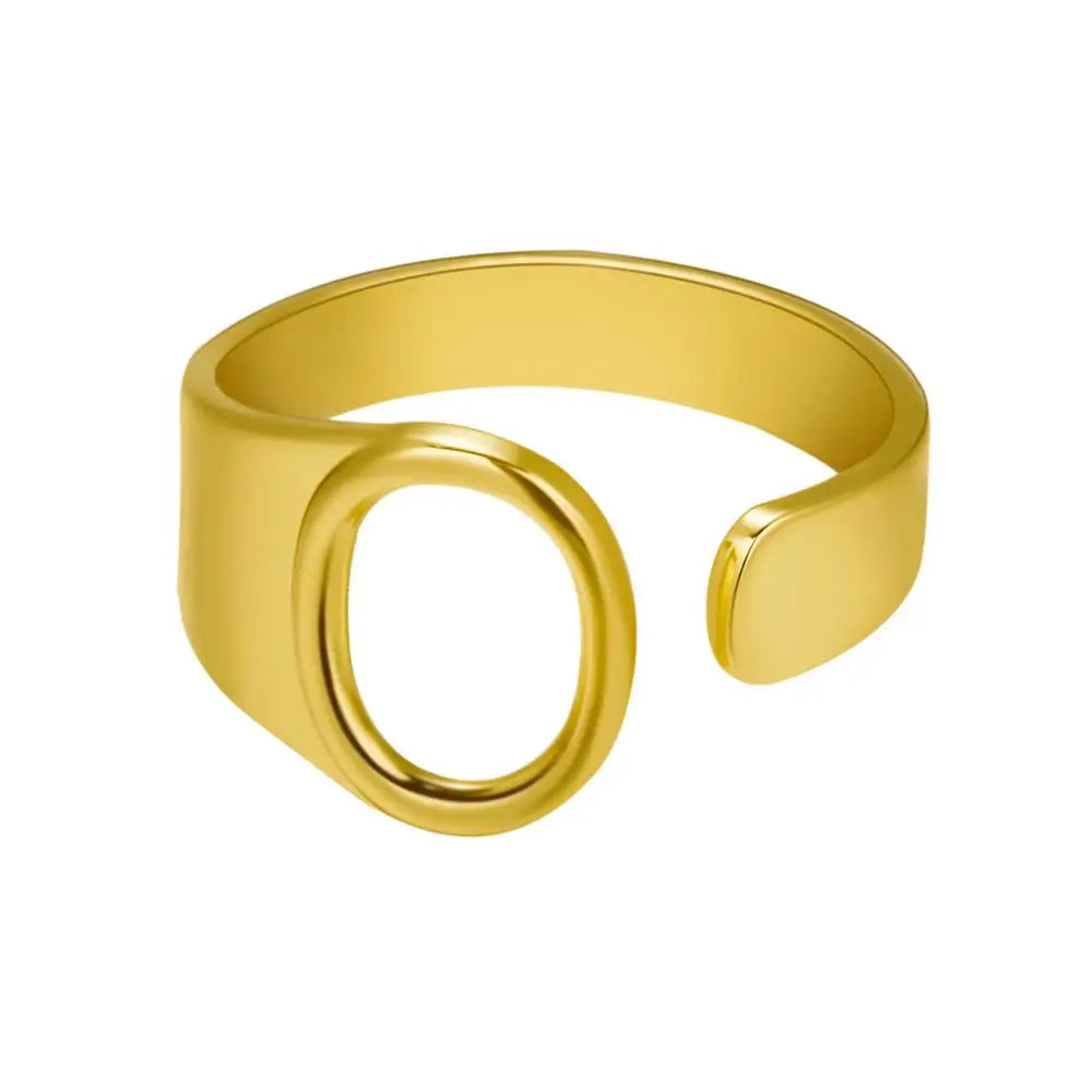 Janis Letter Ring (Gold)