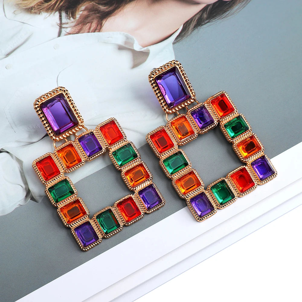 Square Statement Earrings