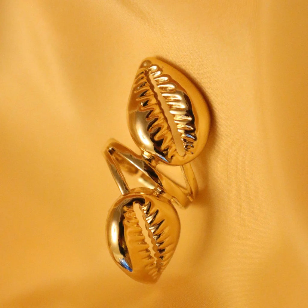 Simone Double Cowrie Ring