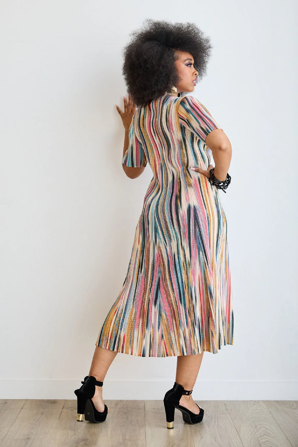 Lateefa Stripe Plisse