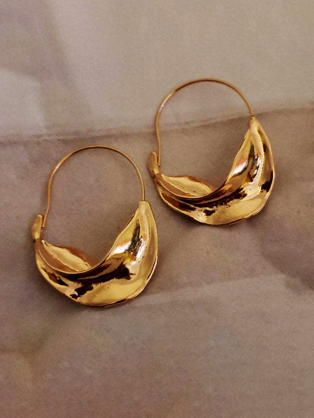 Ushape Brass Hoops