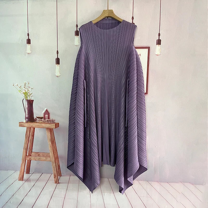 Denise Flowy Pleated Dress