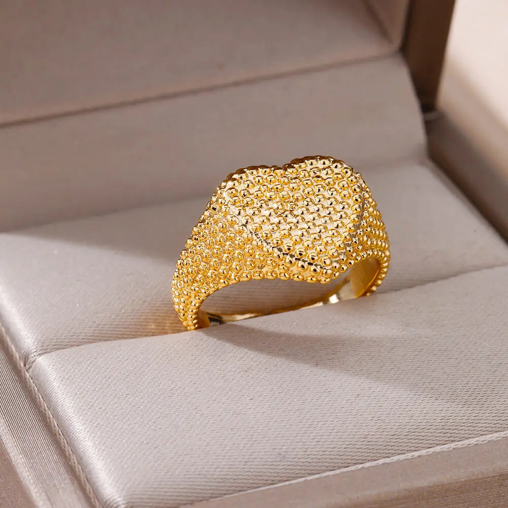 Dotted Heart Ring