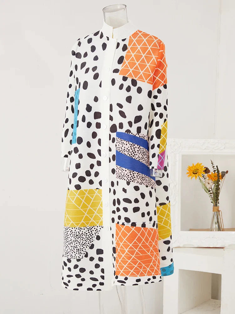 Leopard Dot Pleated
