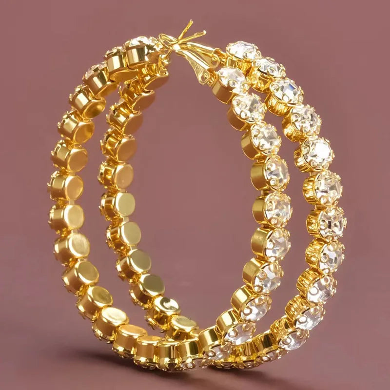 Raya Crystal Hoops