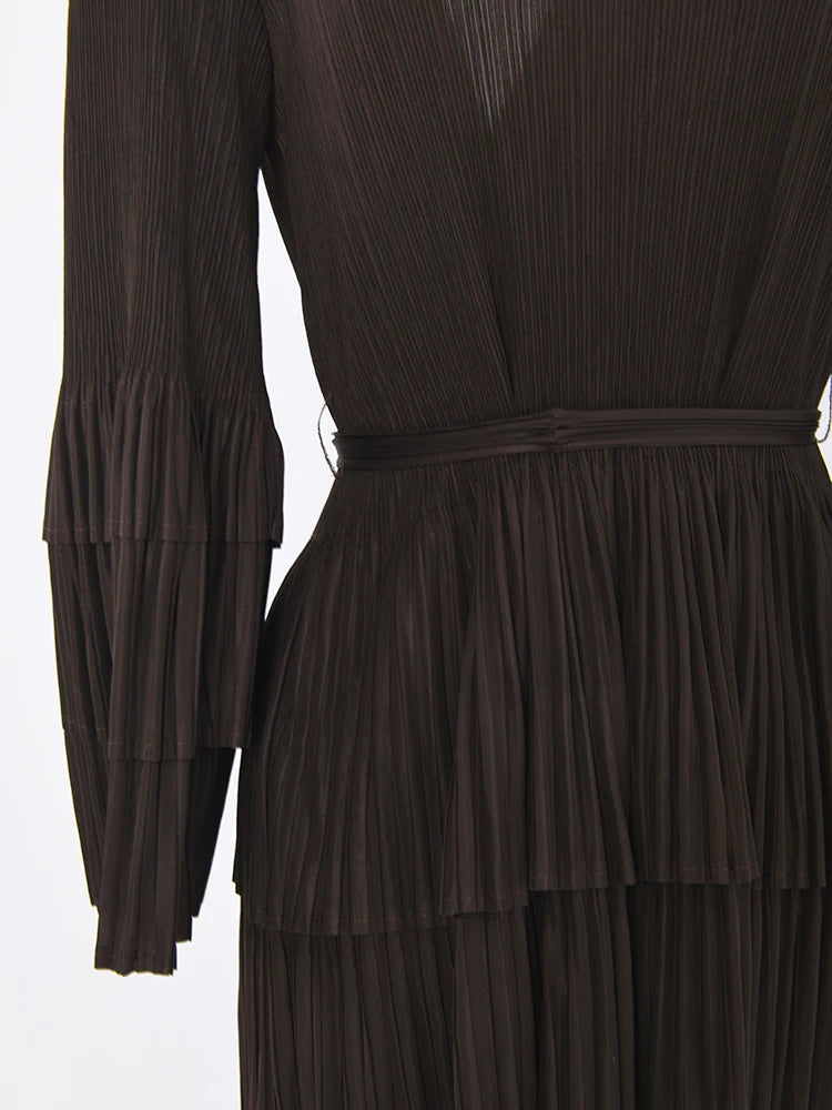 Brown Notched Plisse