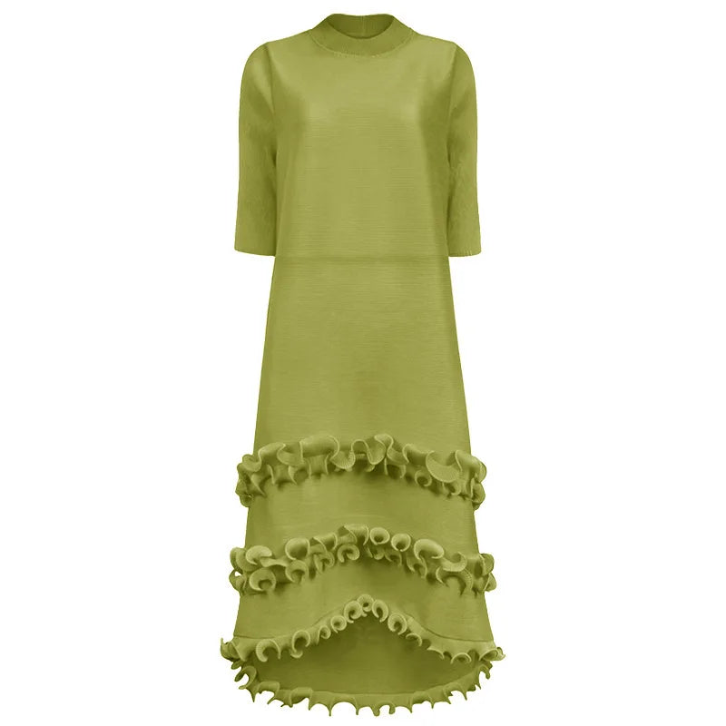 Three Layer Ruffles Maxi