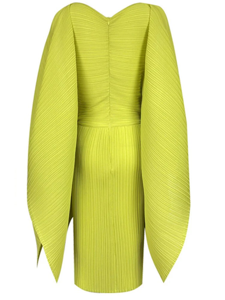 Batwing Sleeve Midi Dress