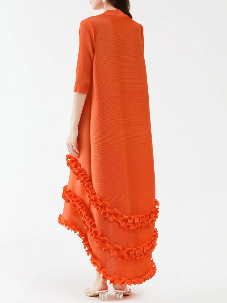 Three Layer Ruffles Maxi