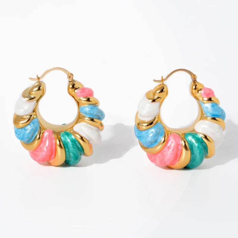 Pastel Chunky Hoops