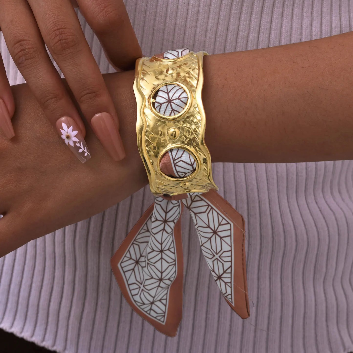 Silk Scarf Cuff