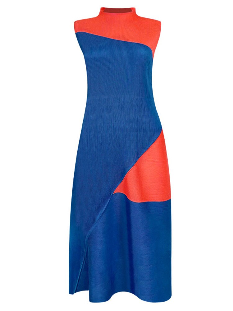 Contrast Colour Pleated
