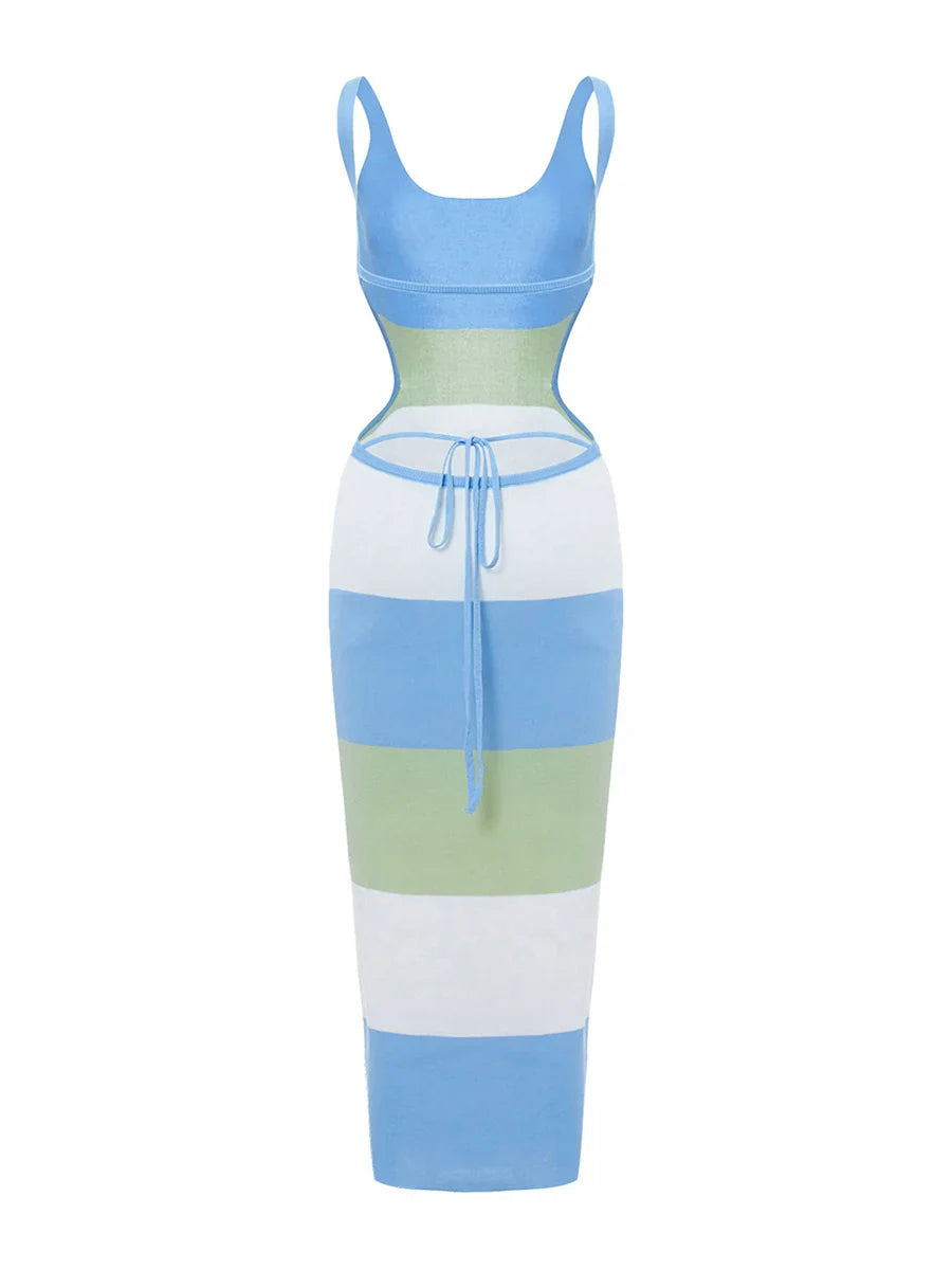 Simisu Stripe Backless