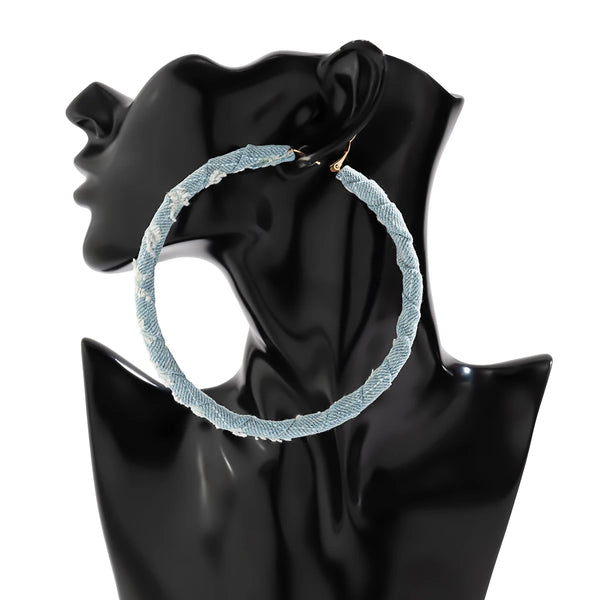 Gozie Denim Hoops