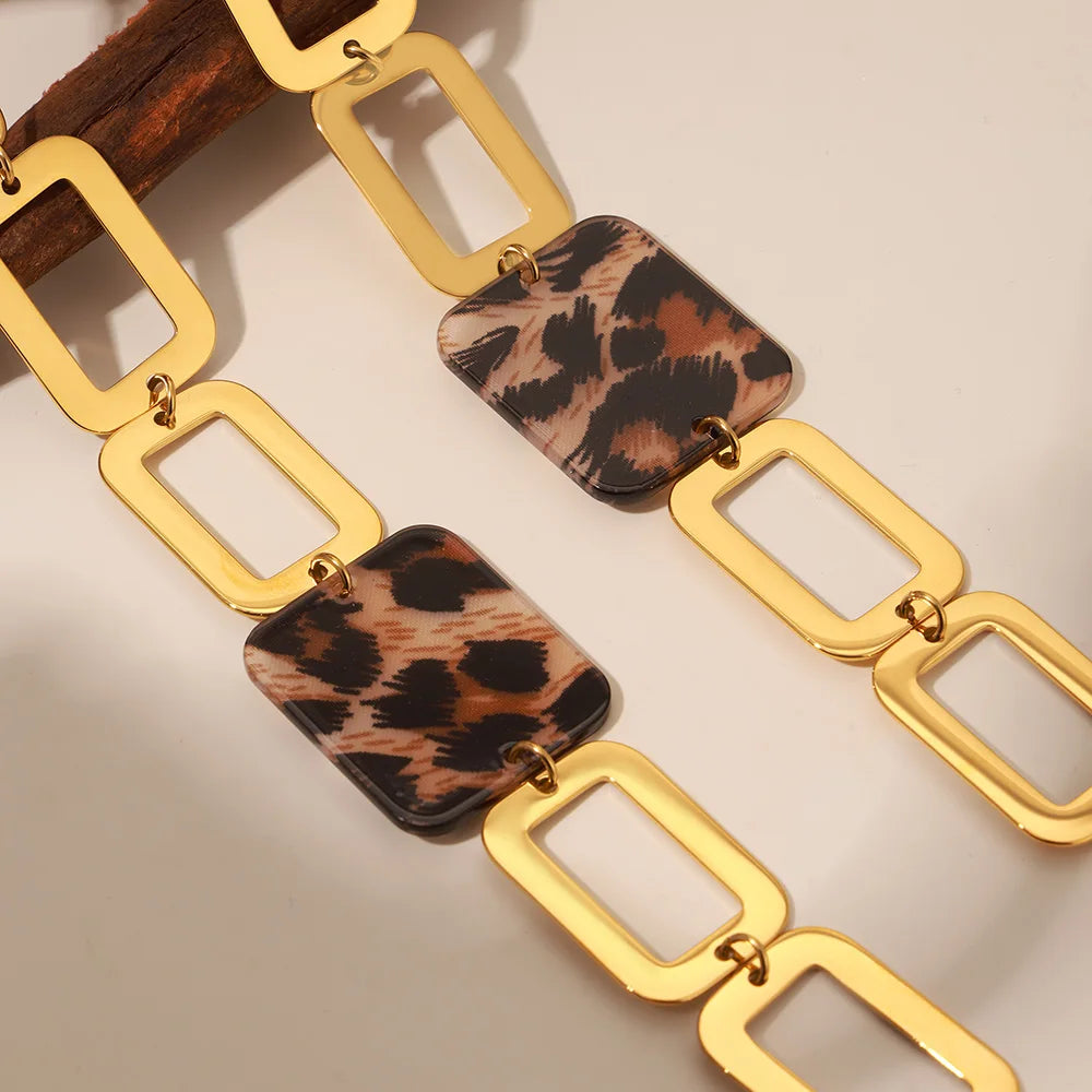 Leopard Square Link