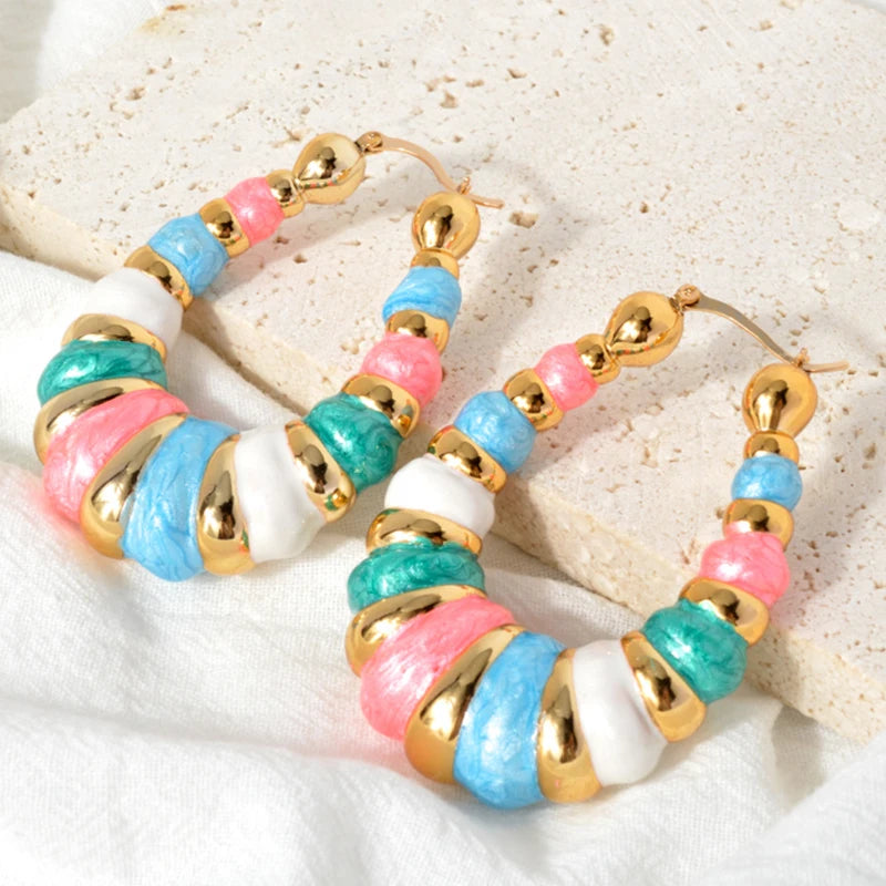 Pastel Chunky Hoops