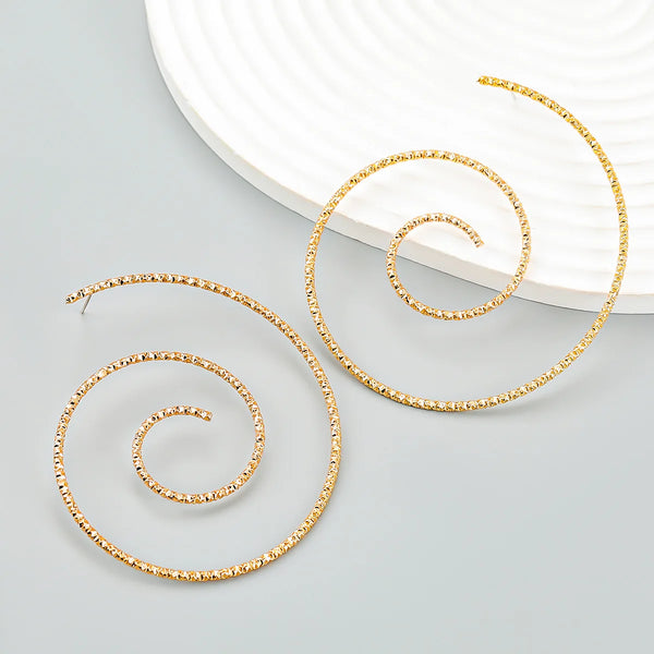 Spiral Statement Studs