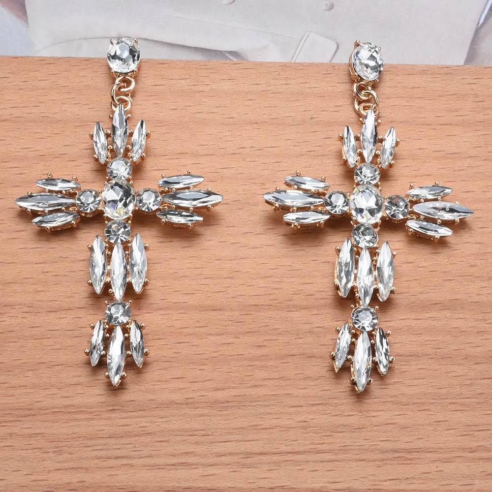 Glam Cross Earrings