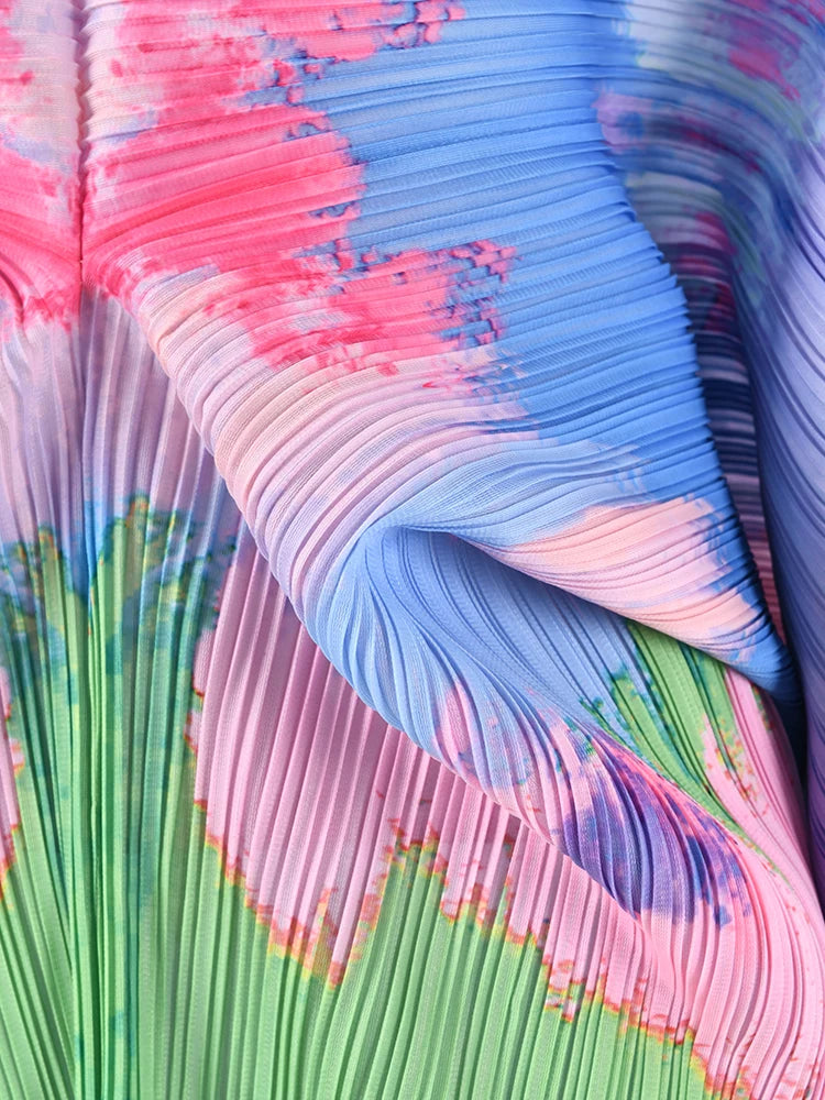 Watercolor Batwing Plisse