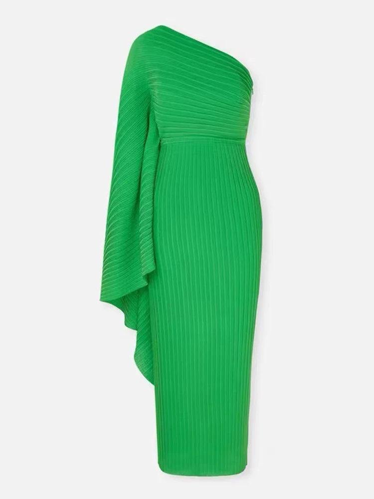 Asymmetrical Pleated Plisse