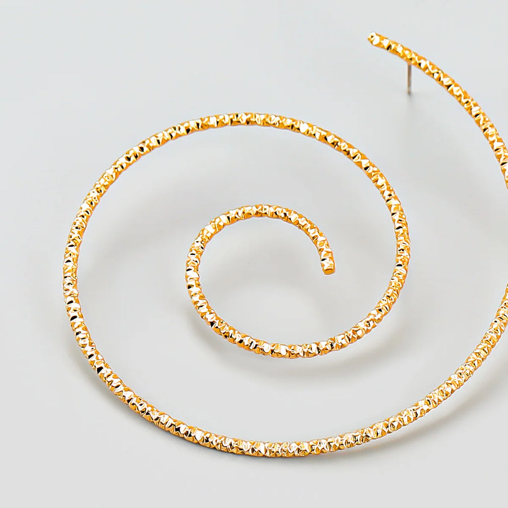 Spiral Statement Studs