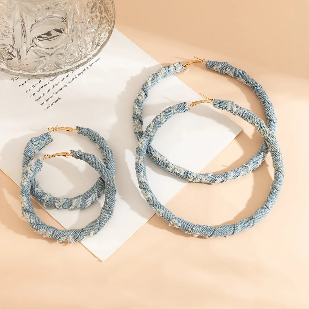 Gozie Denim Hoops