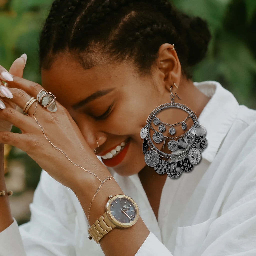 Tribal Coins Earrings