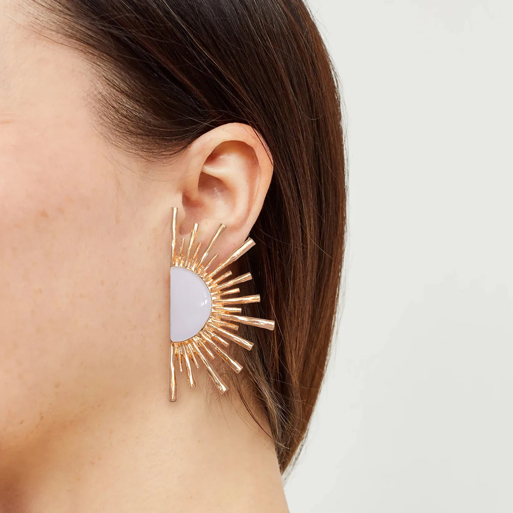 Sunset Statement Studs