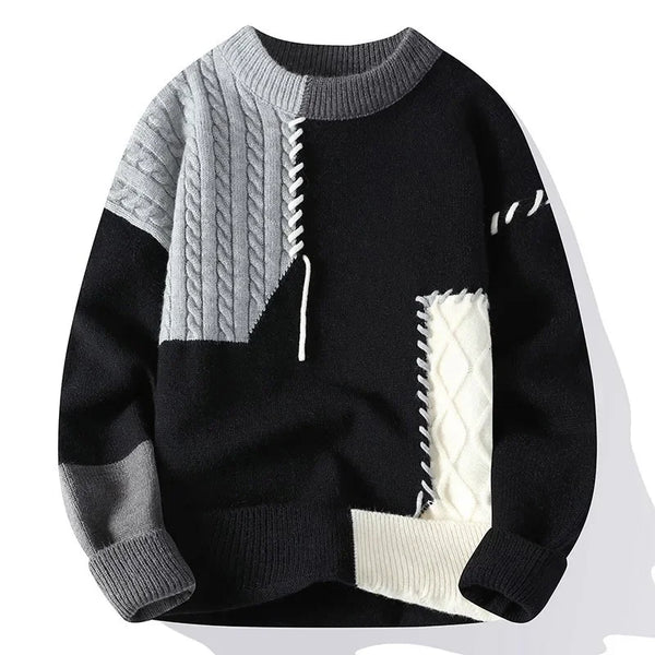 Color Block Knitted Sweater