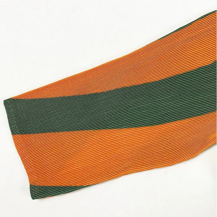 Illusion Stripe Plisse