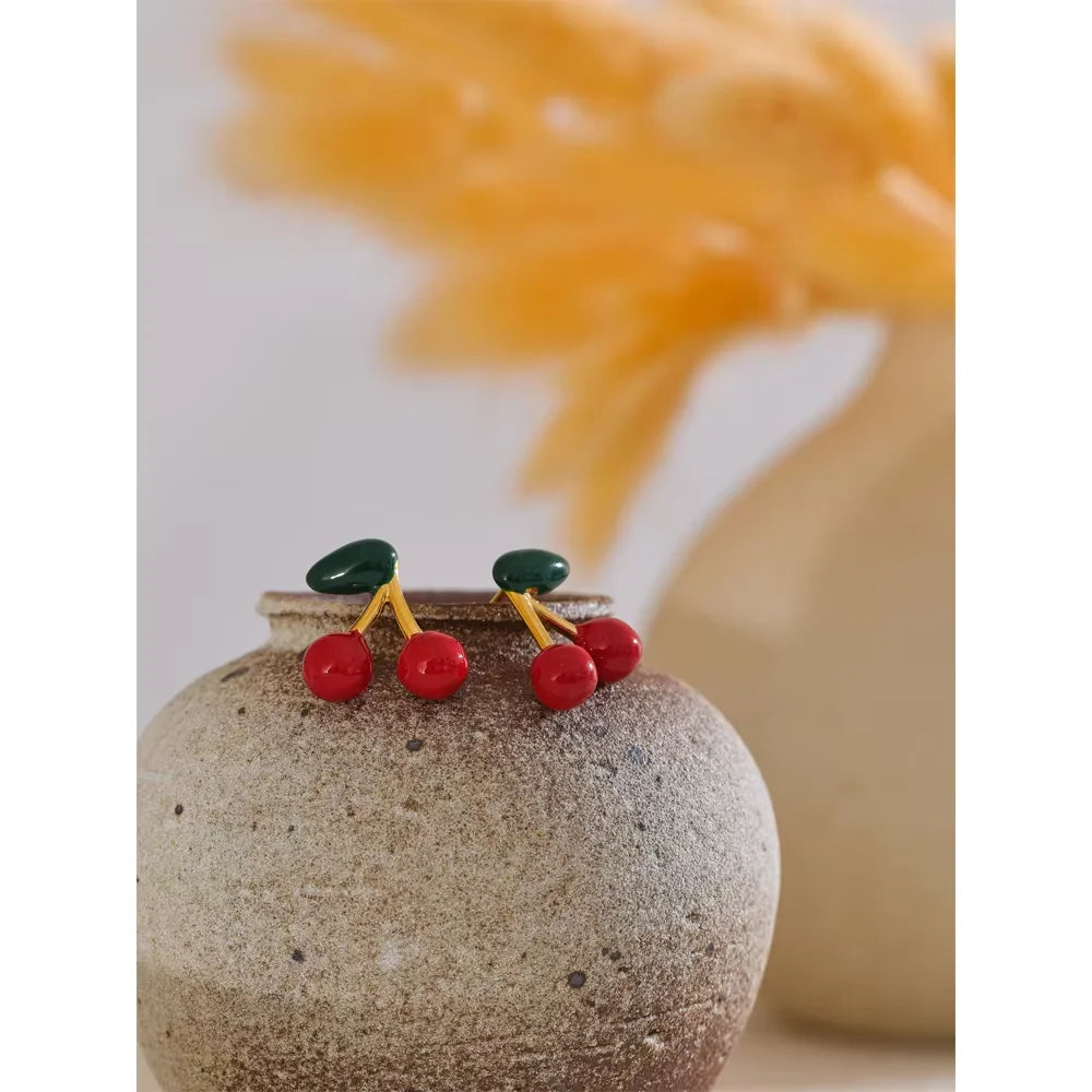 Sweet Cherry Necklace Set