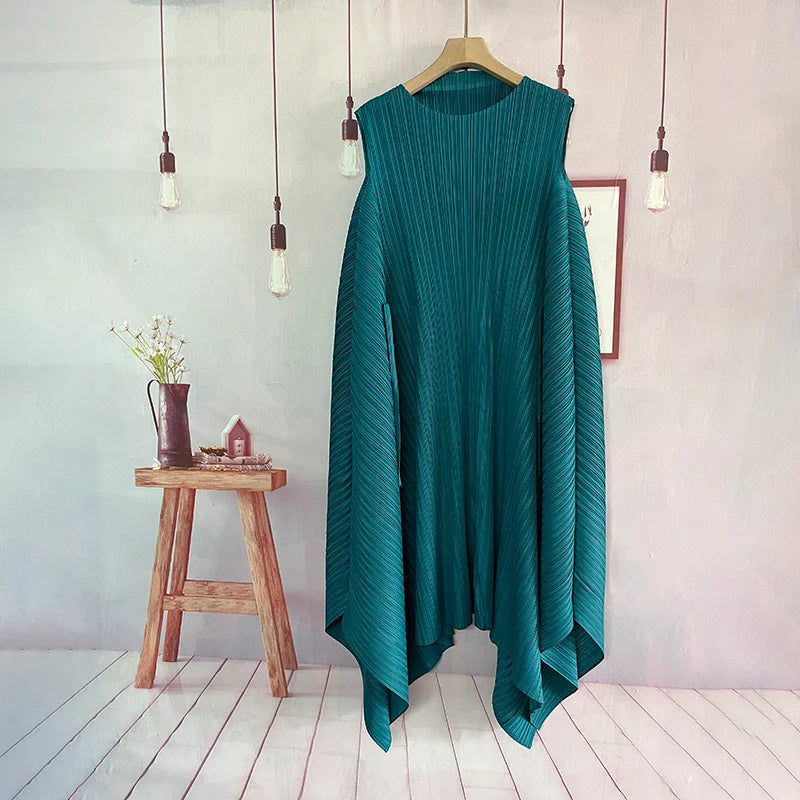 Denise Flowy Pleated Dress
