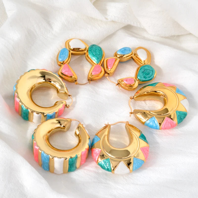 Pastel Chunky Hoops