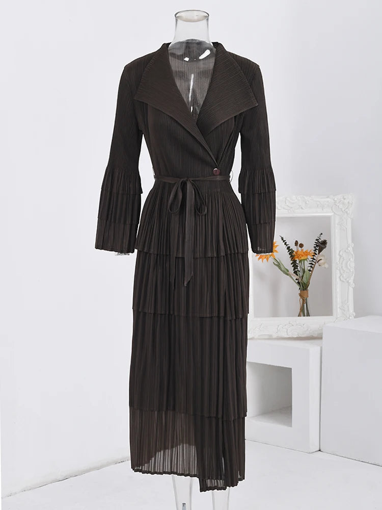 Brown Notched Plisse