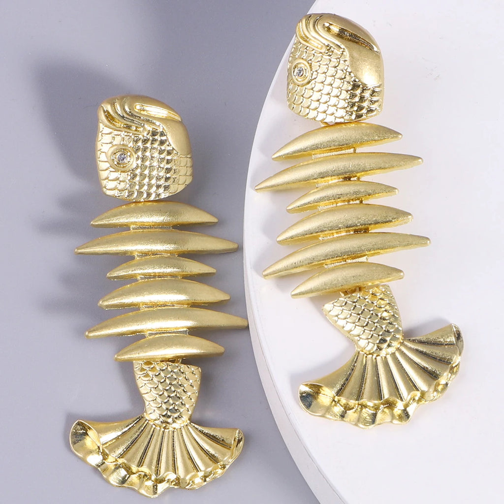 Pensa Fish Bone Earrings