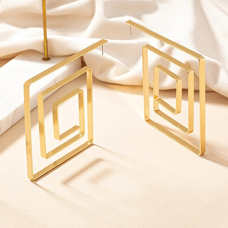 Quad Geometric Earrings