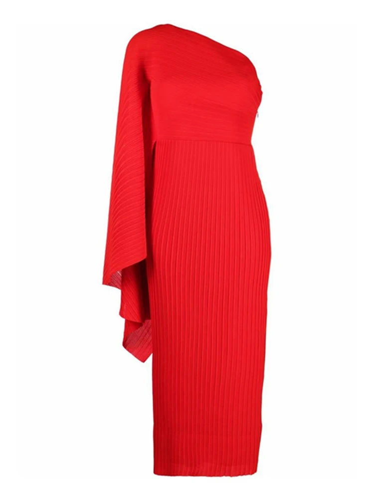 Asymmetrical Pleated Plisse