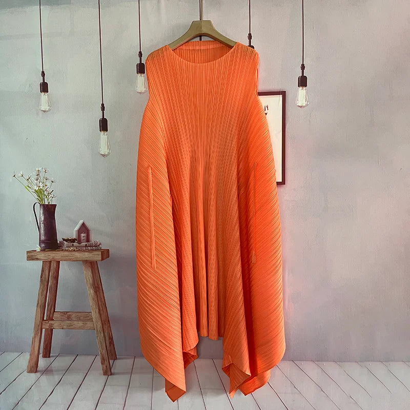 Denise Flowy Pleated Dress