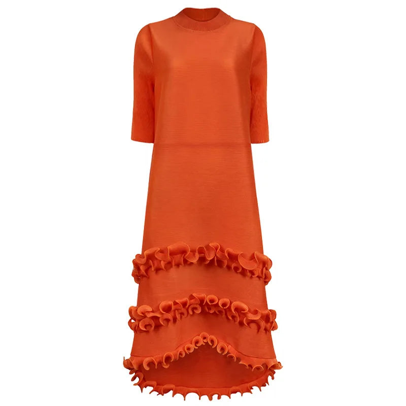 Three Layer Ruffles Maxi