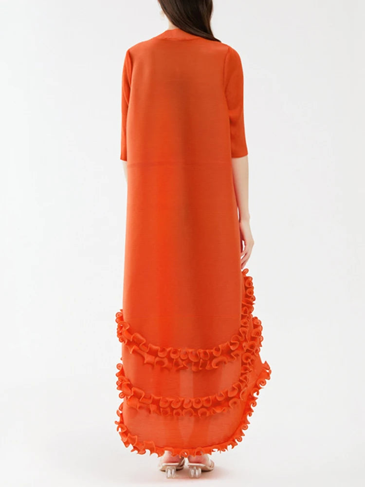 Three Layer Ruffles Maxi