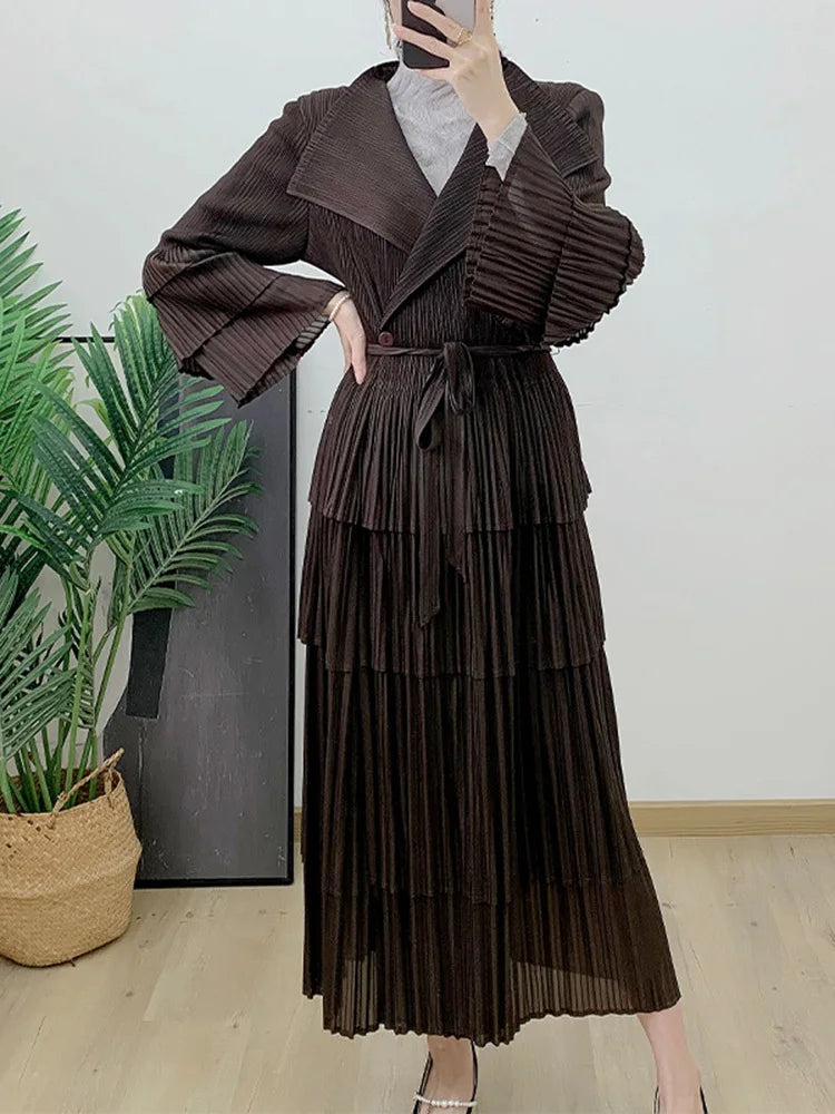 Brown Notched Plisse