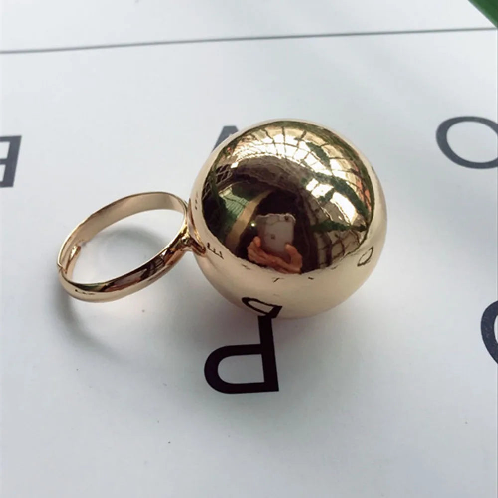 Gold Ball Ring