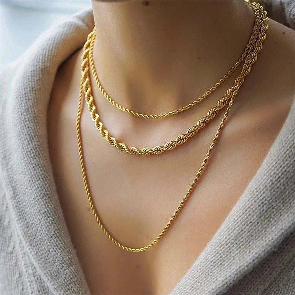 Twisted Rope Chain (Thin)