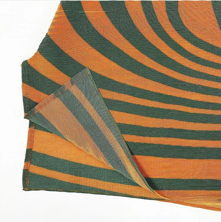 Illusion Stripe Plisse