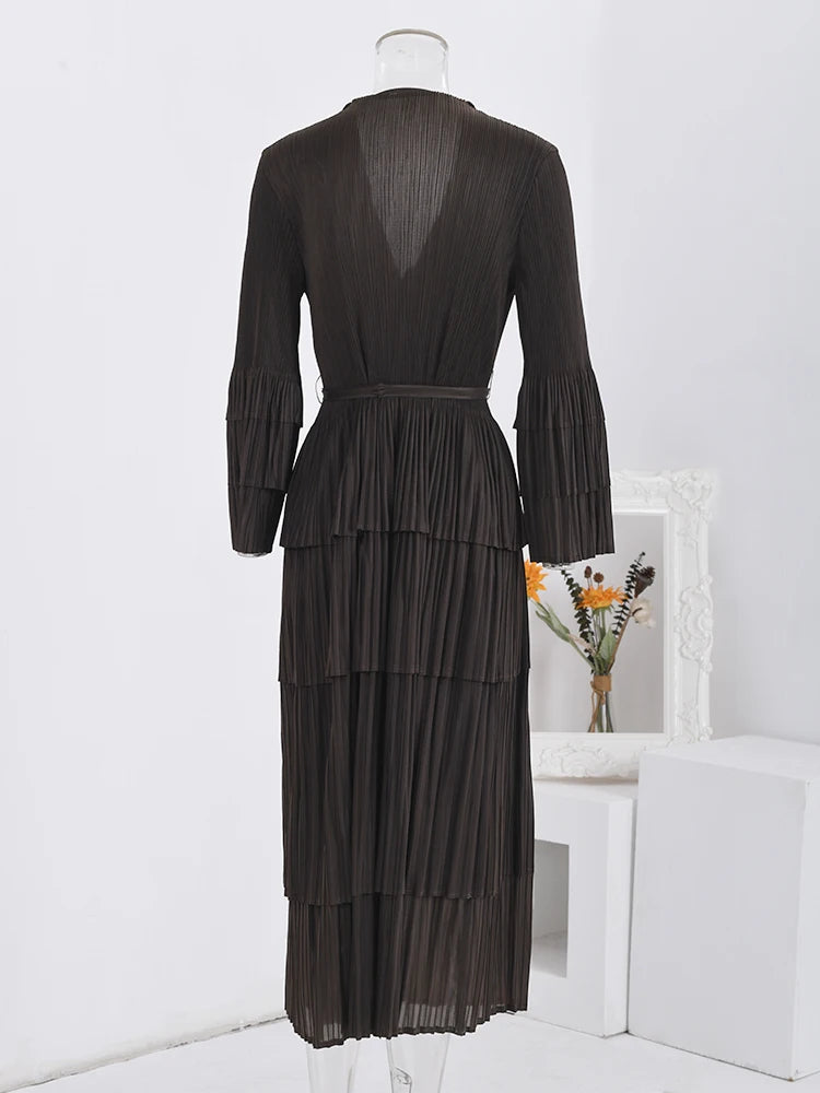 Brown Notched Plisse