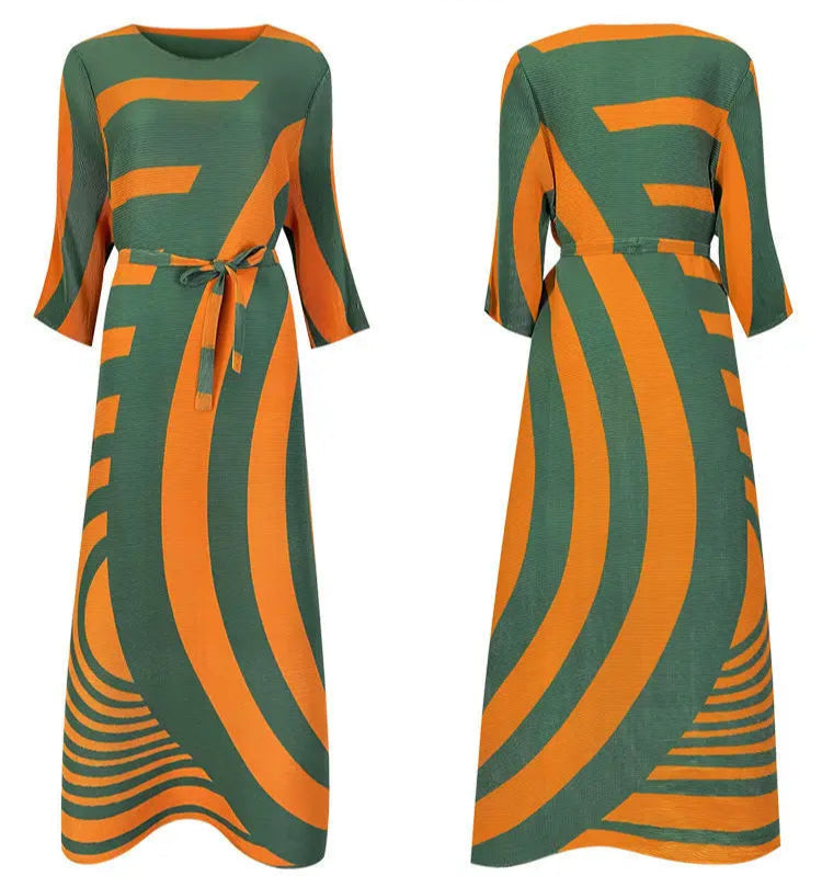 Illusion Stripe Plisse