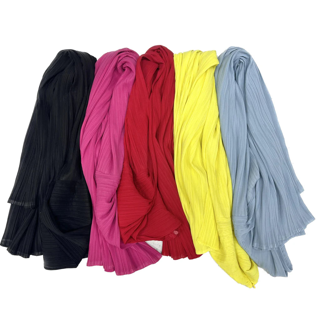 Asymmetrical Pleated Plisse