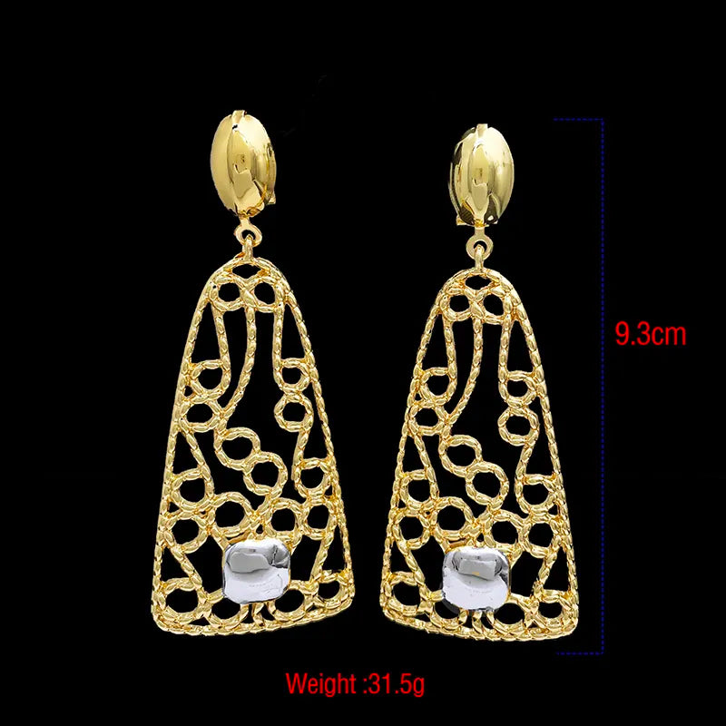 Ewa African Brass Earrings