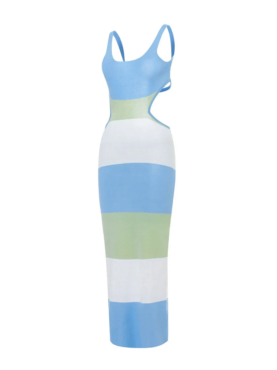Simisu Stripe Backless