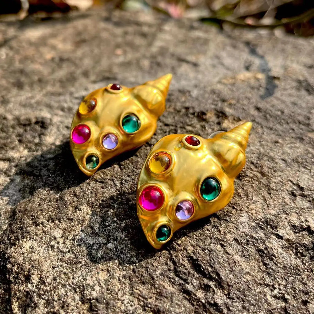 Conch Geometric Studs